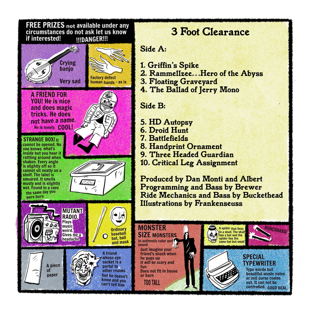 "3 Foot Clearance" vinyl
