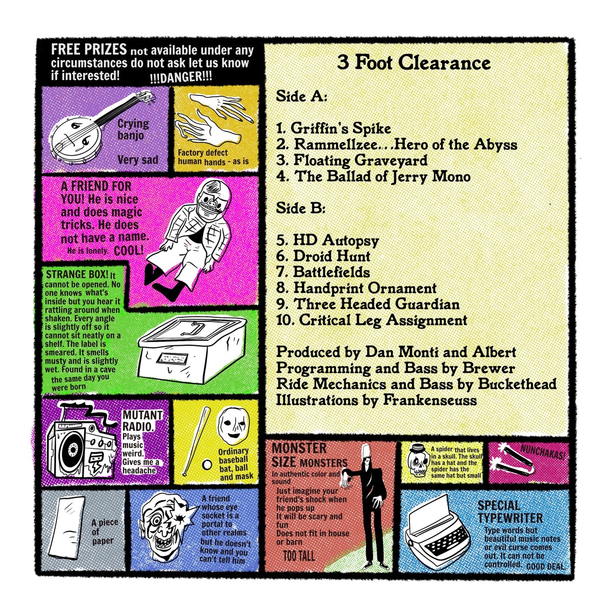 "3 Foot Clearance" vinyl